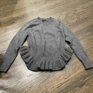 Sweater with ruffle detail